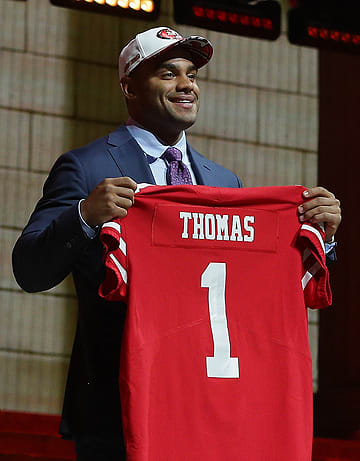 With the No. 3 pick, San Francisco selected Solomon Thomas, who played collegiately at nearby Stanford.